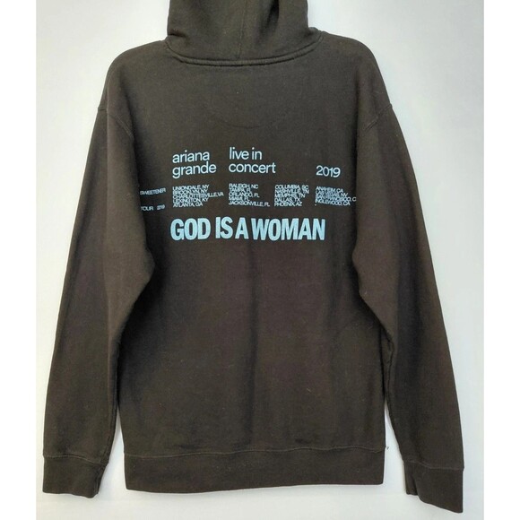 Ariana Grande Black 2019 Sweetner World Tour Graphic Pullover Hoodie Size M - Picture 3 of 7